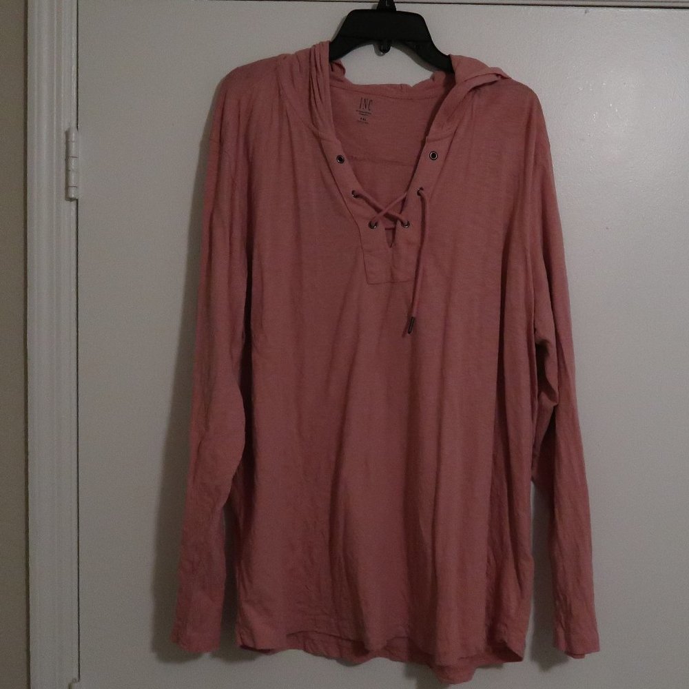 INC heathered pink/salmon hoodie XXL